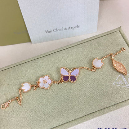 [moco jewelrys] 26 NEW CLOVER LUCKY LIGHT PURPLE SET