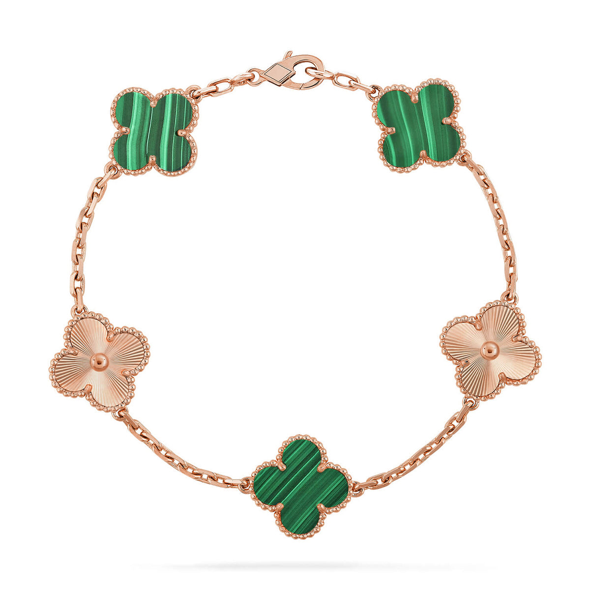 [Moco jewelrys] CLOVER 5 MOTIV MALACHIT ARMBAND KOLLEKTION