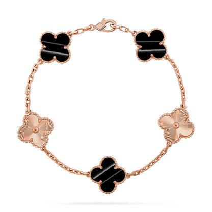 [Moco jewelrys] CLOVER 5 MOTIF PULSAR STONE BRACELET COLLECTION
