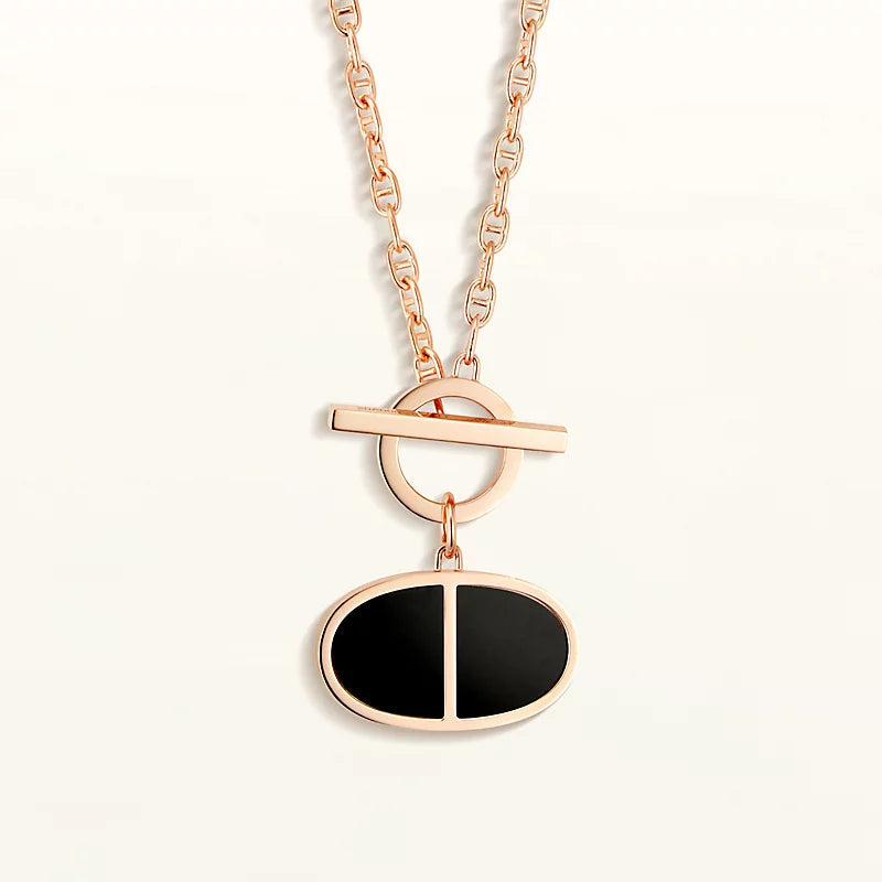 [moco jewelrys]KETTE VERSO SCHWARZE KERAMIK-HALSKETTE