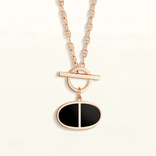 [moco jewelrys]KETTE VERSO SCHWARZE KERAMIK-HALSKETTE