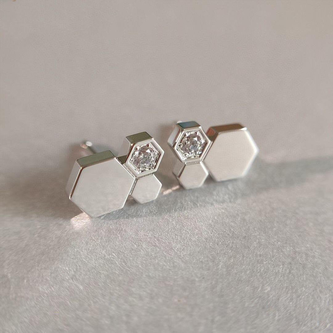 [moco jewelrys]BEE LOVE SILBER DIAMANT OHRRINGE