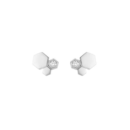 [moco jewelrys]BEE LOVE SILBER DIAMANT OHRRINGE