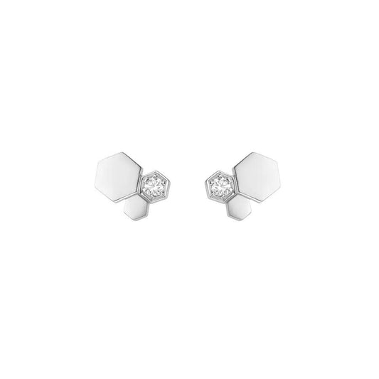 [moco jewelrys]BEE LOVE SILBER DIAMANT OHRRINGE