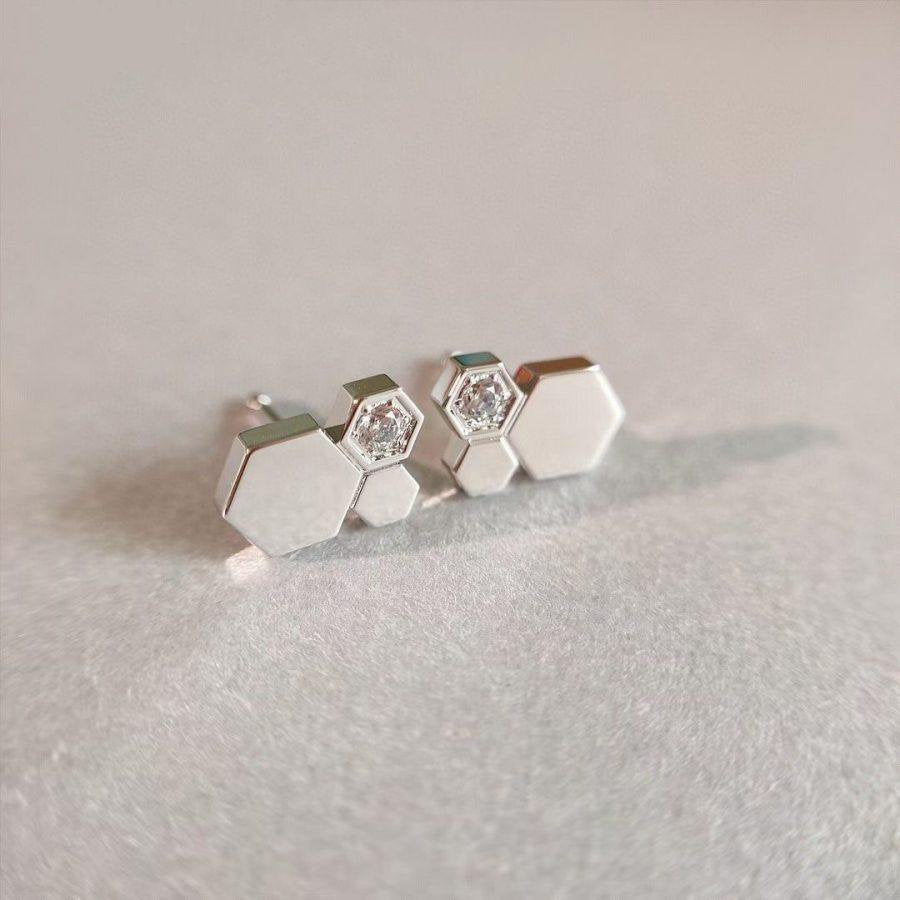 [moco jewelrys]BEE LOVE SILBER DIAMANT OHRRINGE