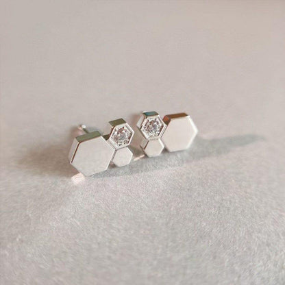 [moco jewelrys]BEE LOVE SILBER DIAMANT OHRRINGE