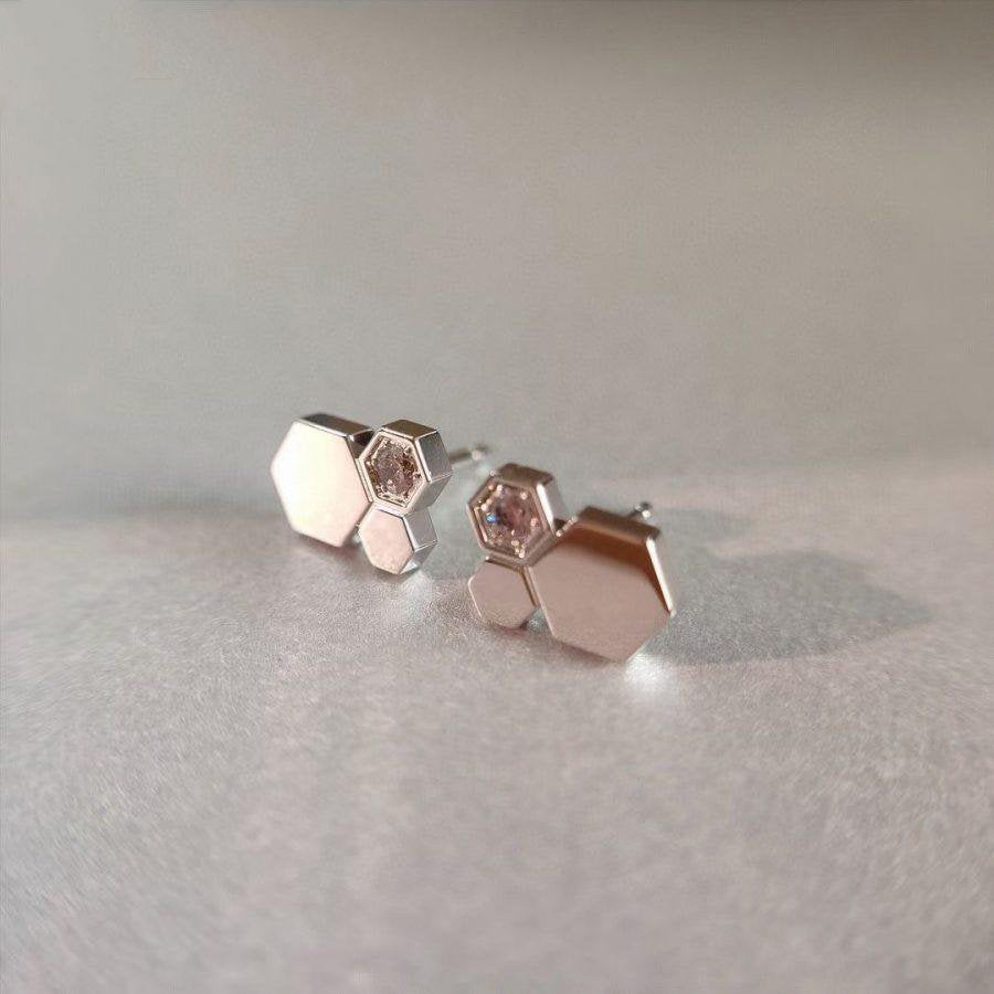 [moco jewelrys]BEE LOVE SILBER DIAMANT OHRRINGE