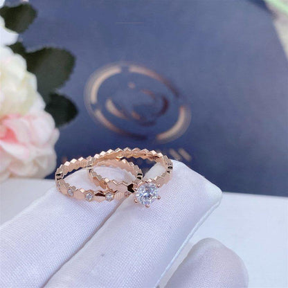 [moco jewelrys]BEE LOVE RING ROSÉGOLD 1 DIAMANT
