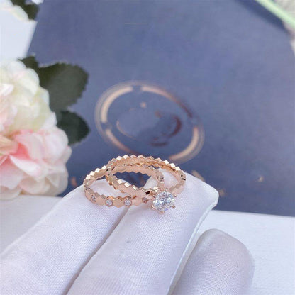 [moco jewelrys]BEE LOVE RING ROSÉGOLD 1 DIAMANT