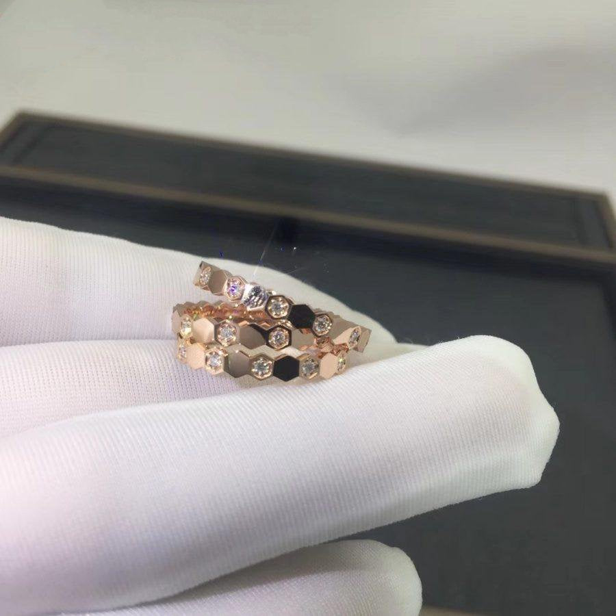 [moco jewelrys]BEE LOVE RING ROSÉGOLD DIAMANT