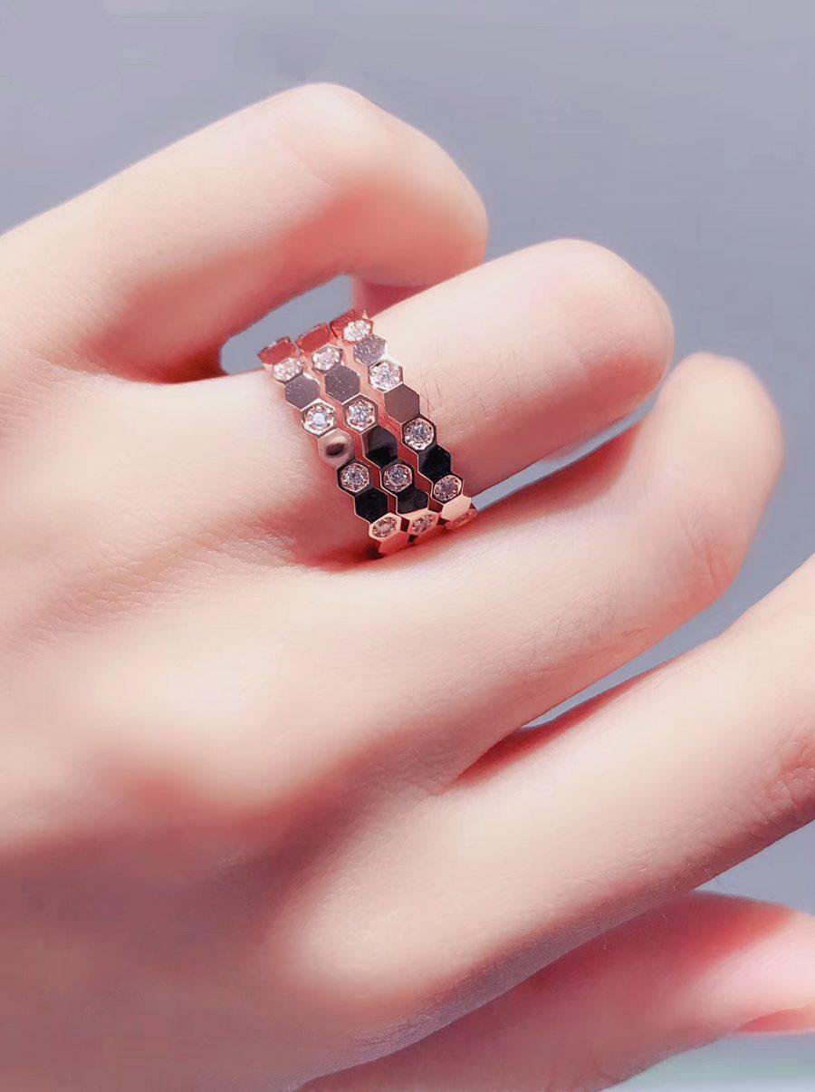 [moco jewelrys]BEE LOVE RING ROSÉGOLD DIAMANT