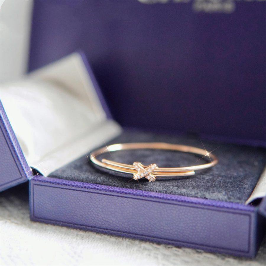 [moco jewelrys]ARMBÄNDER-SET PINK GOLD DIAMONDS