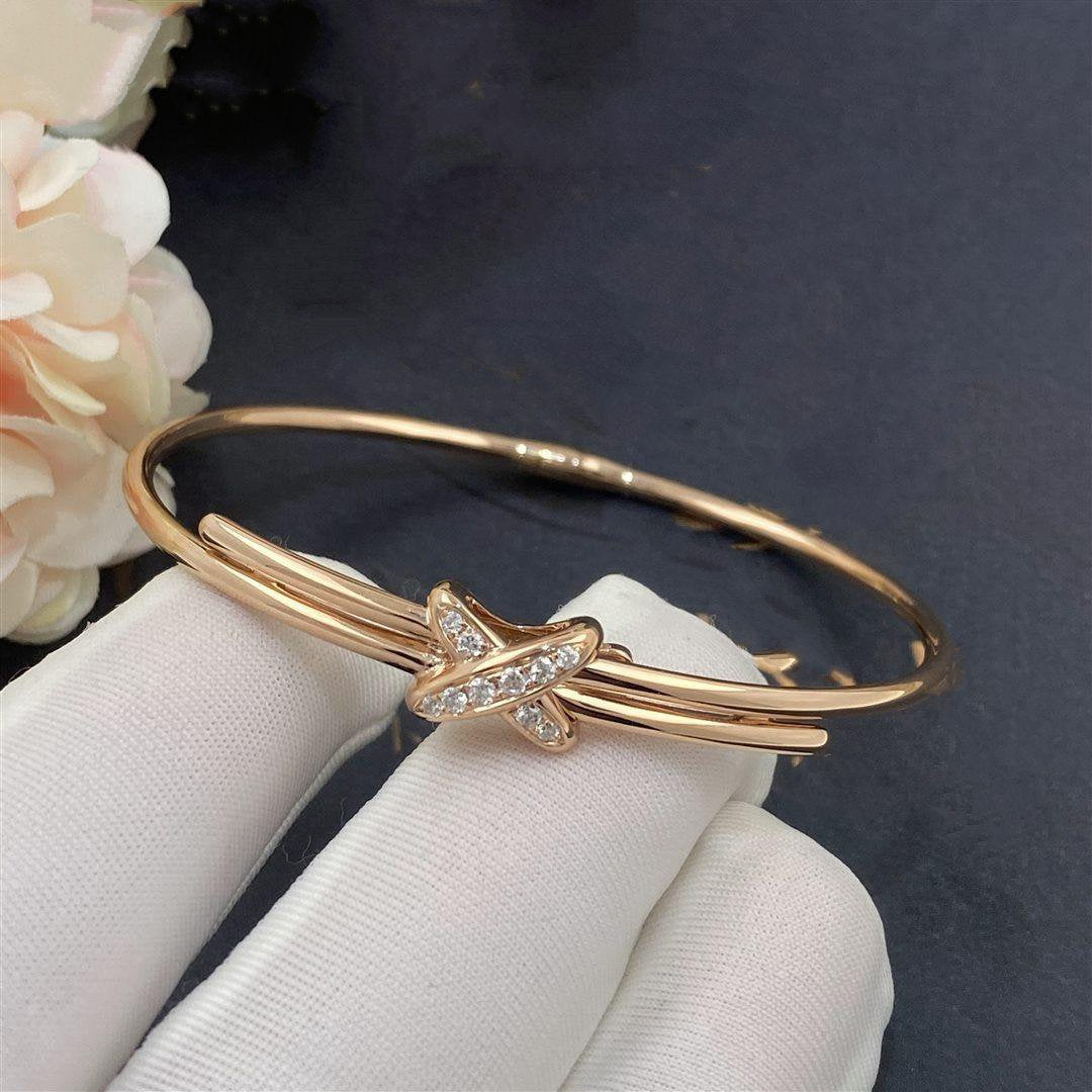 [moco jewelrys]ARMBÄNDER-SET PINK GOLD DIAMONDS