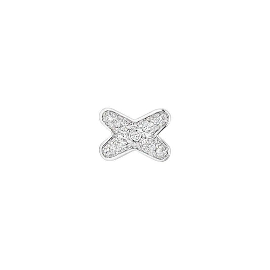 [moco jewelrys]JEUX DE SILVER DIAMOND EARRINGS