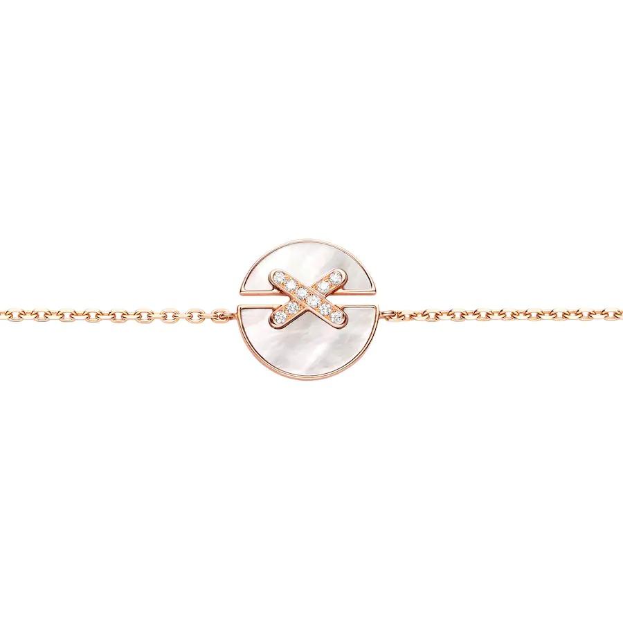 [moco jewelrys]ARMBAND-SETS PERLMUTT ROSÉGOLD DIAMANTEN