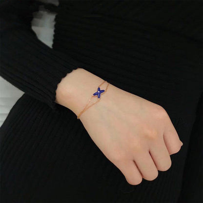[moco jewelrys]Hohler Design Vierblättriges Kleeblatt Blumenform Ring