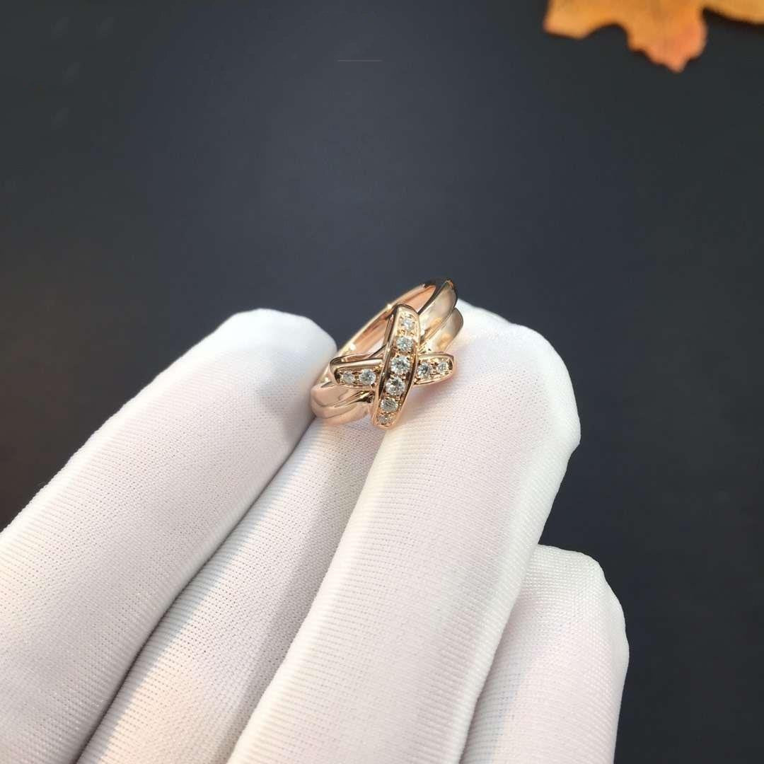 [moco jewelrys]PINK GOLD DIAMOND RING SET