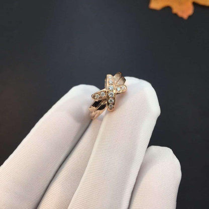 [moco jewelrys]PINK GOLD DIAMOND RING SET