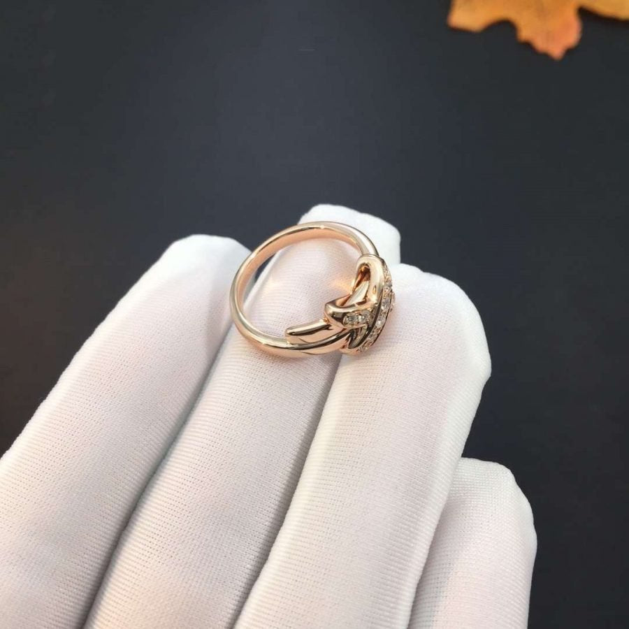 [moco jewelrys]PINK GOLD DIAMOND RING SET