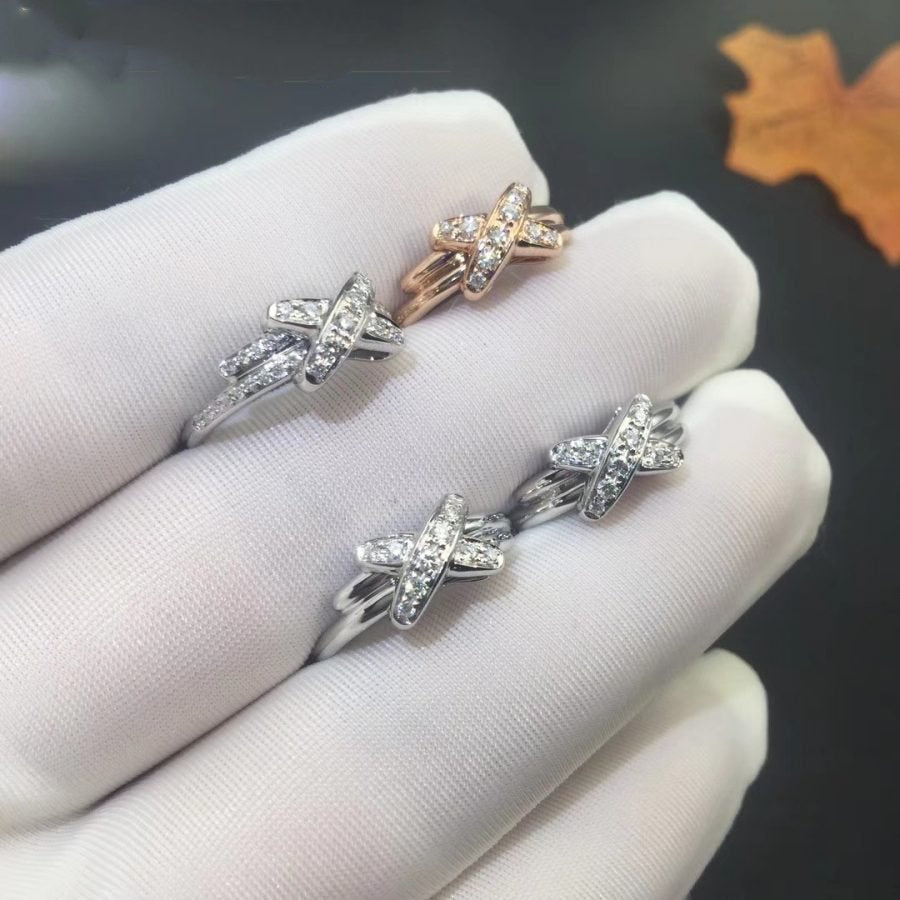 [moco jewelrys]SILBER DIAMANTENRING SET