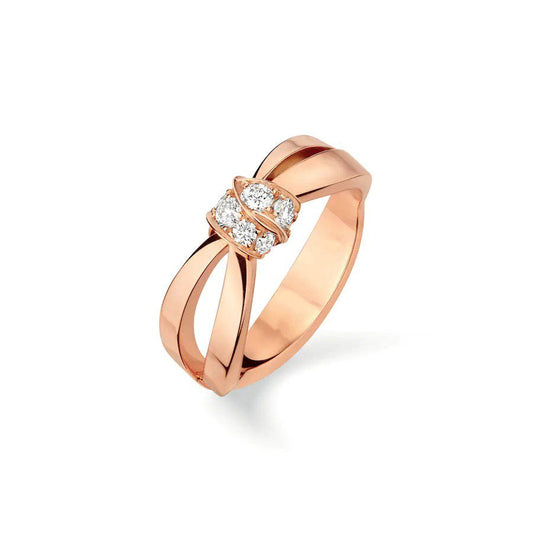 [moco jewelrys]LIENS RING PINK GOLD DIAMOND