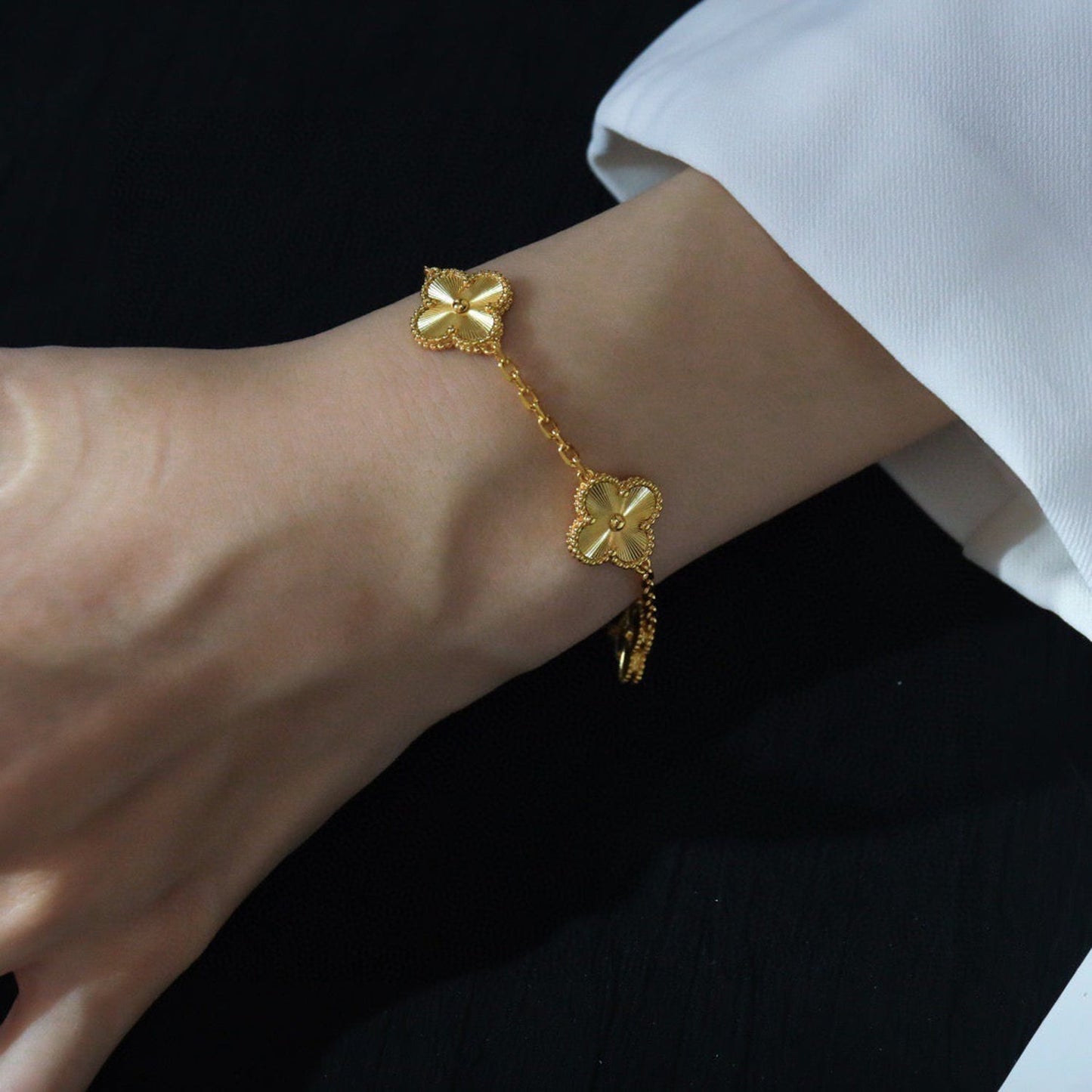 [Moco jewelrys] KLEEBlatt 5 MOTIVE LASER-ARMBAND KOLLEKTION
