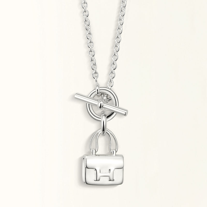 [moco jewelrys]POP H ANHÄNGER SILBERNE HALSKETTE