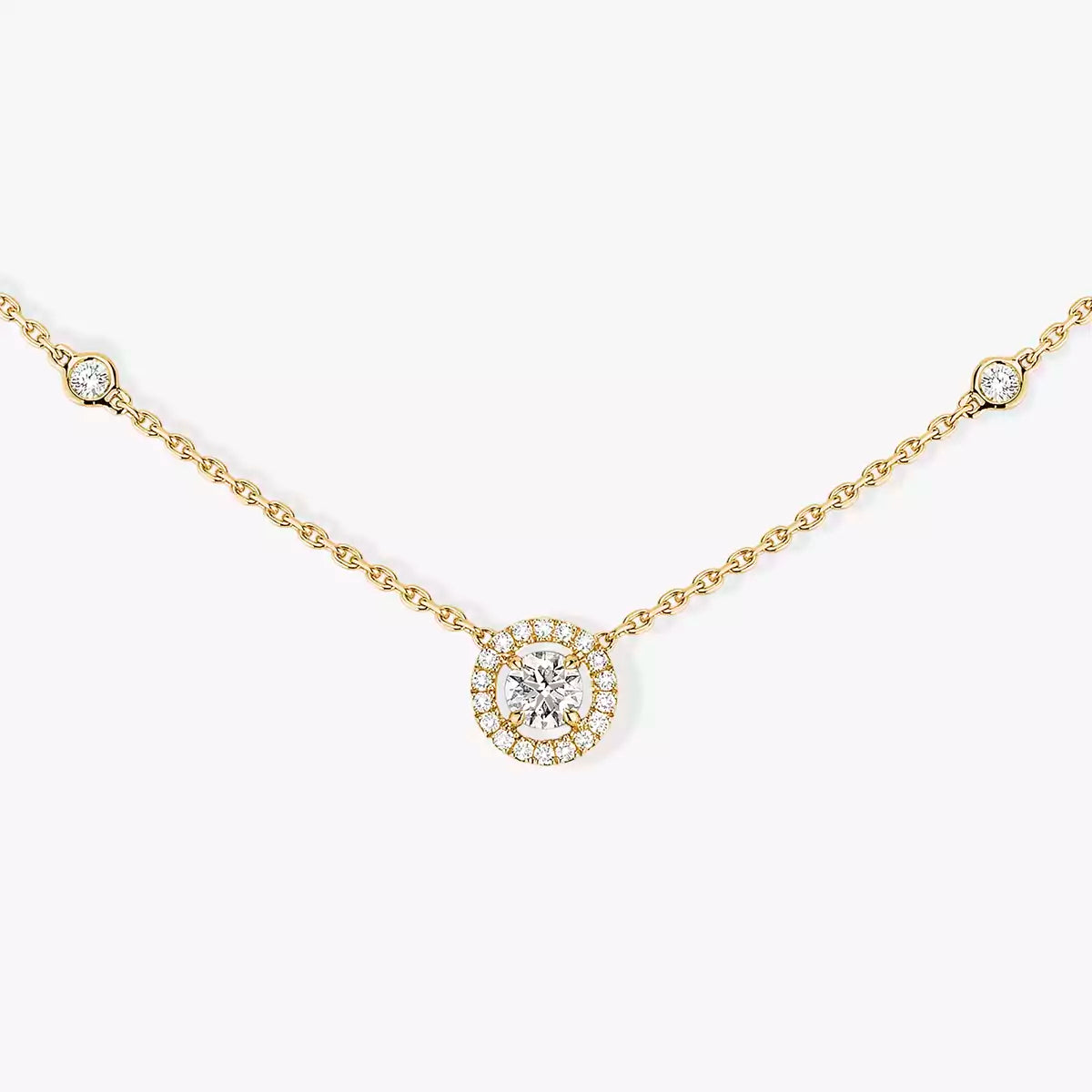 [ Moco ]Diamond Necklace 0,20ct Brilliant Shape Joy