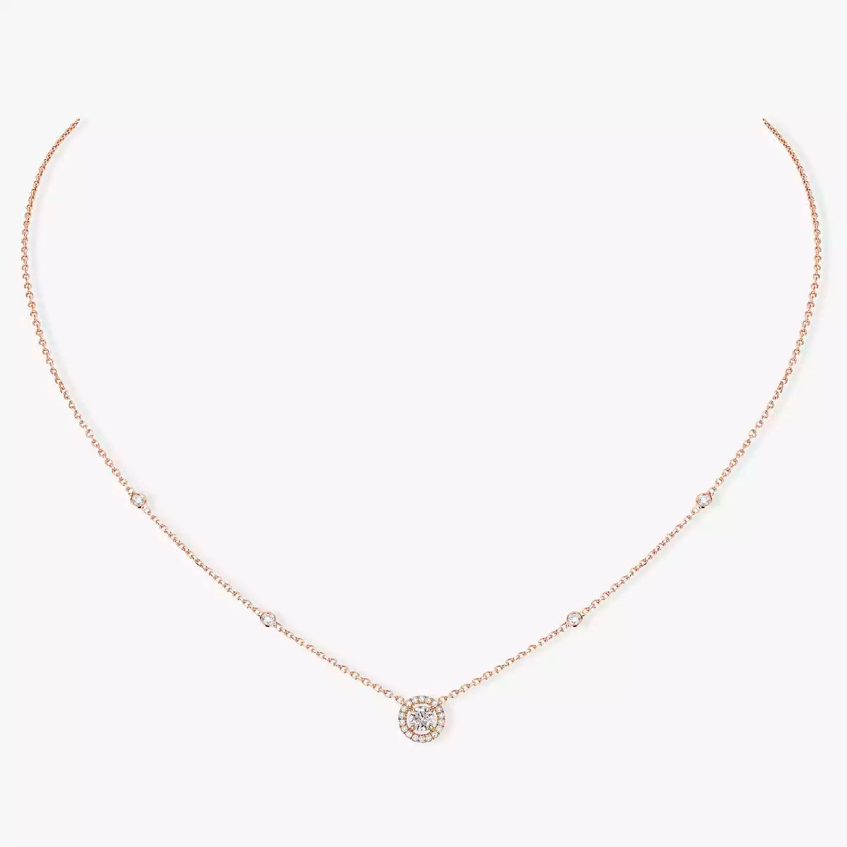 [ Moco ]Diamond Necklace 0,20ct Brilliant Shape Joy