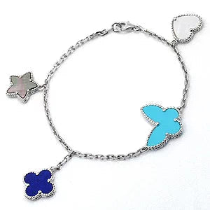 [moco jewelrys]LUCKY SPRING SILBERNES ARMBAND 4 MOTIV