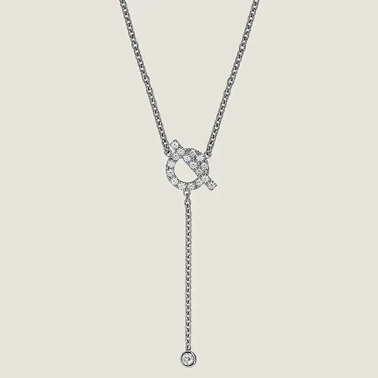 [moco jewelrys]FINESSE SILBER DIAMANTEN HALSKETTE