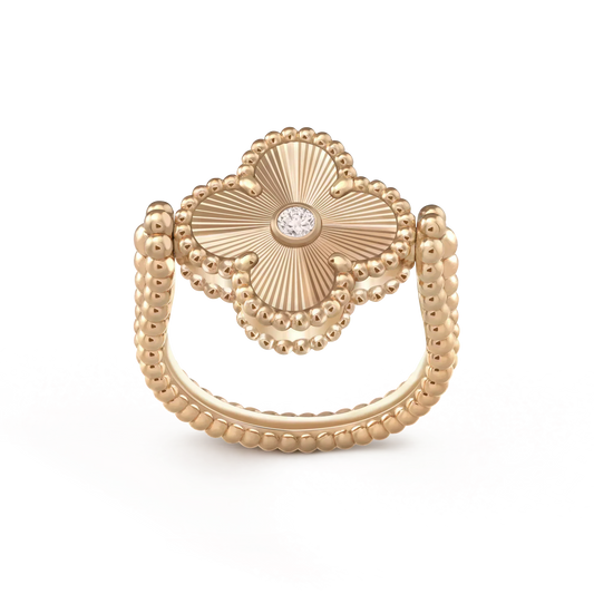 [moco jewelrys]CLOVER RIVERSIBLE ROSE GOLD RING