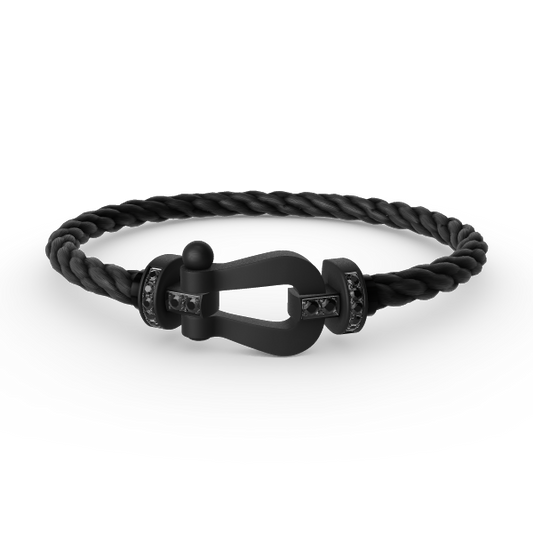 [moco jewelrys]FORCE LARGE SERIES HORSESHOE BLACK SAMURAI ARMBAND