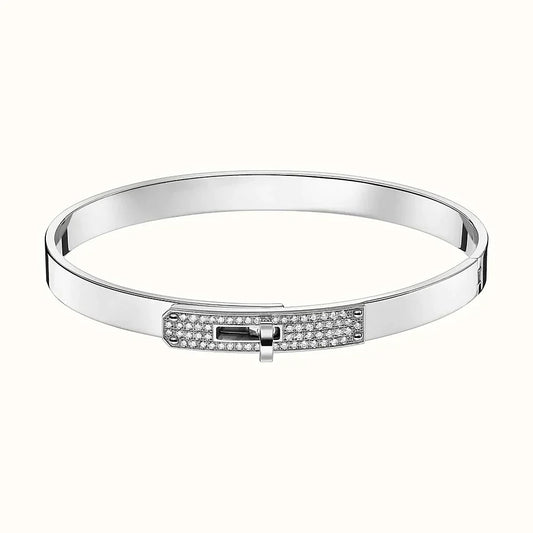 [moco jewelrys]KELLY SILBER DIAMANT ARMREIF