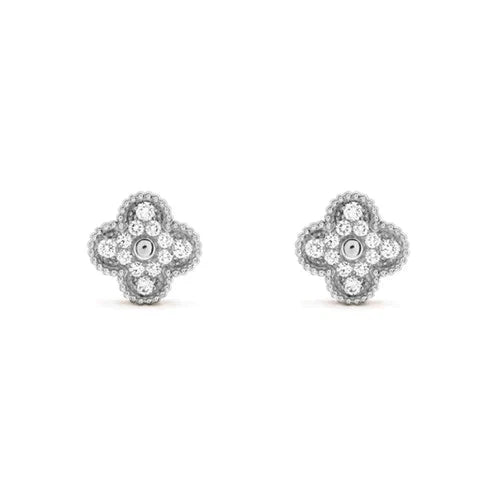 [moco jewelrys]KLEE 1 MOTIVE DIAMANT OHNSTECKER SILBER