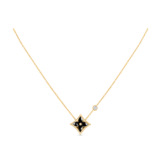 [moco jewelrys]STAR BLACK MOP NECKLACE