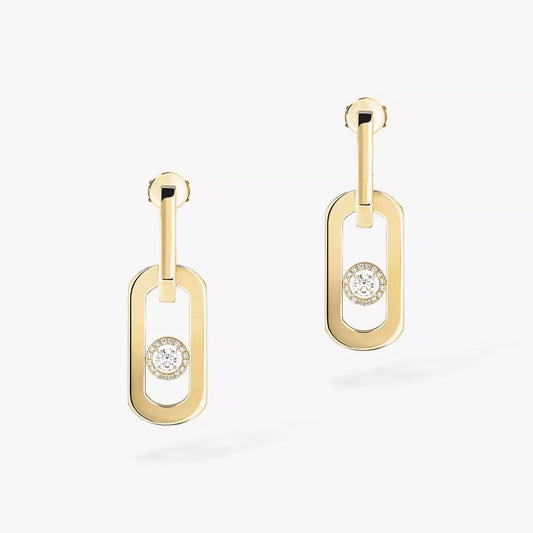 [ Moco ]So Move XL Diamond Pendant Earrings