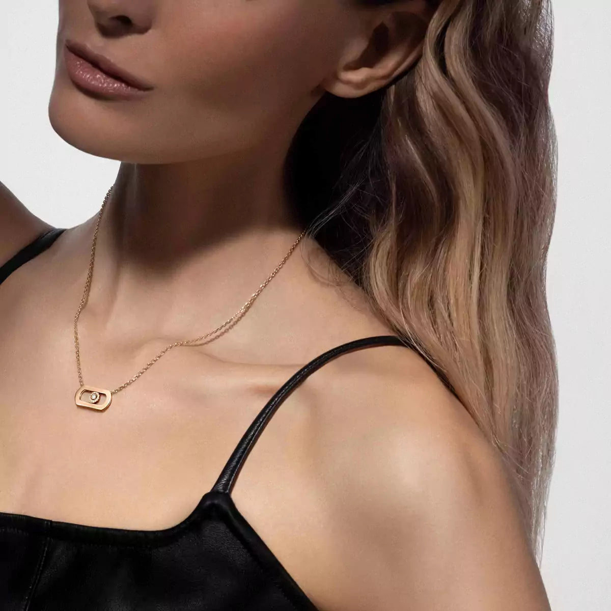 [ Moco ]So Move Diamond Necklace in Gold