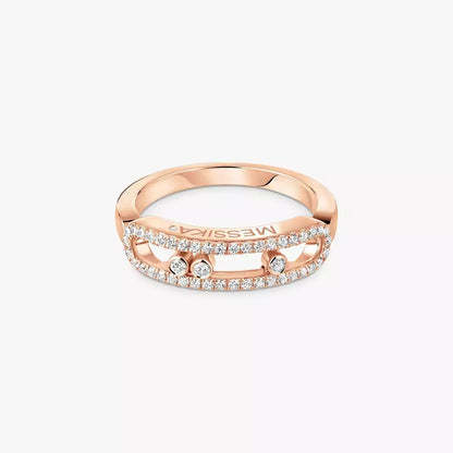 [ Moco ] Baby Move Gold Diamond Pave_ Ring