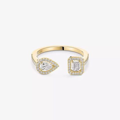 [ Moco ]My Twin Toi Gold Diamond Ring