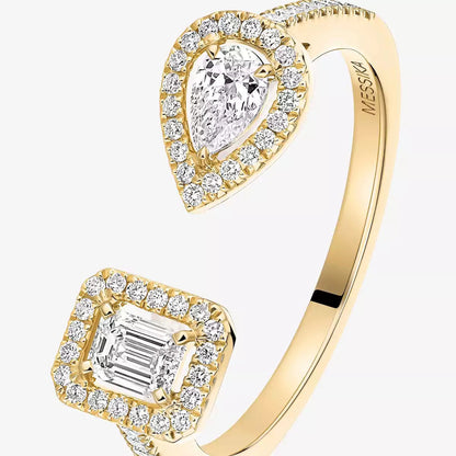 [ Moco ]My Twin Toi Gold Diamond Ring