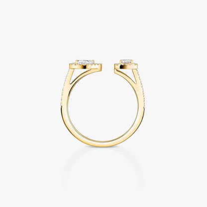 [ Moco ]My Twin Toi Gold Diamond Ring