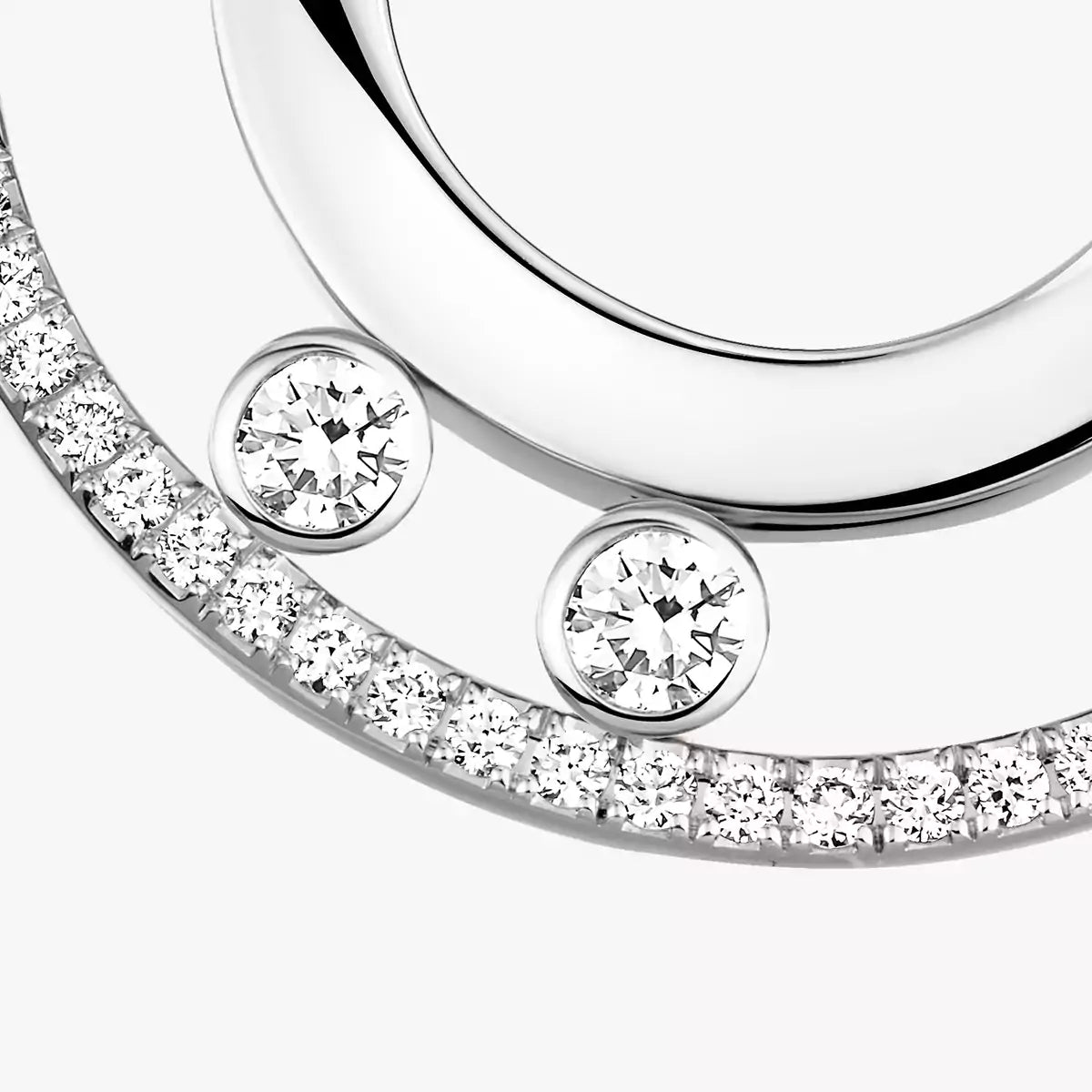 [ Moco ]Move Romane Small Diamond Hoop Earrings