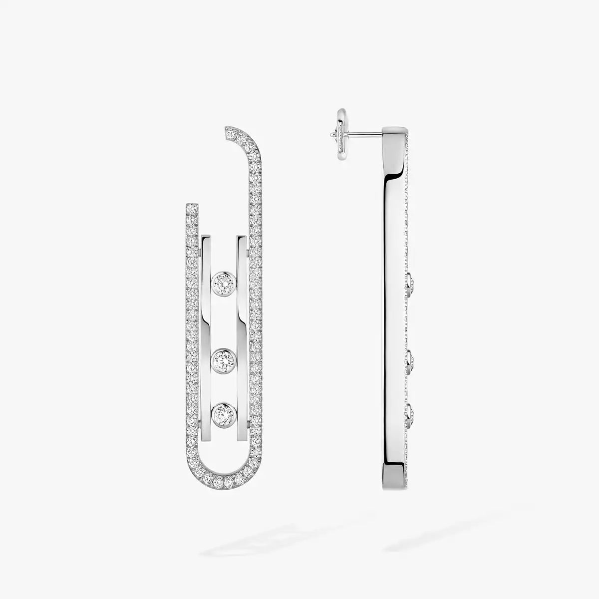 [ Moco ]Diamond Pendant Earrings Move 10Th