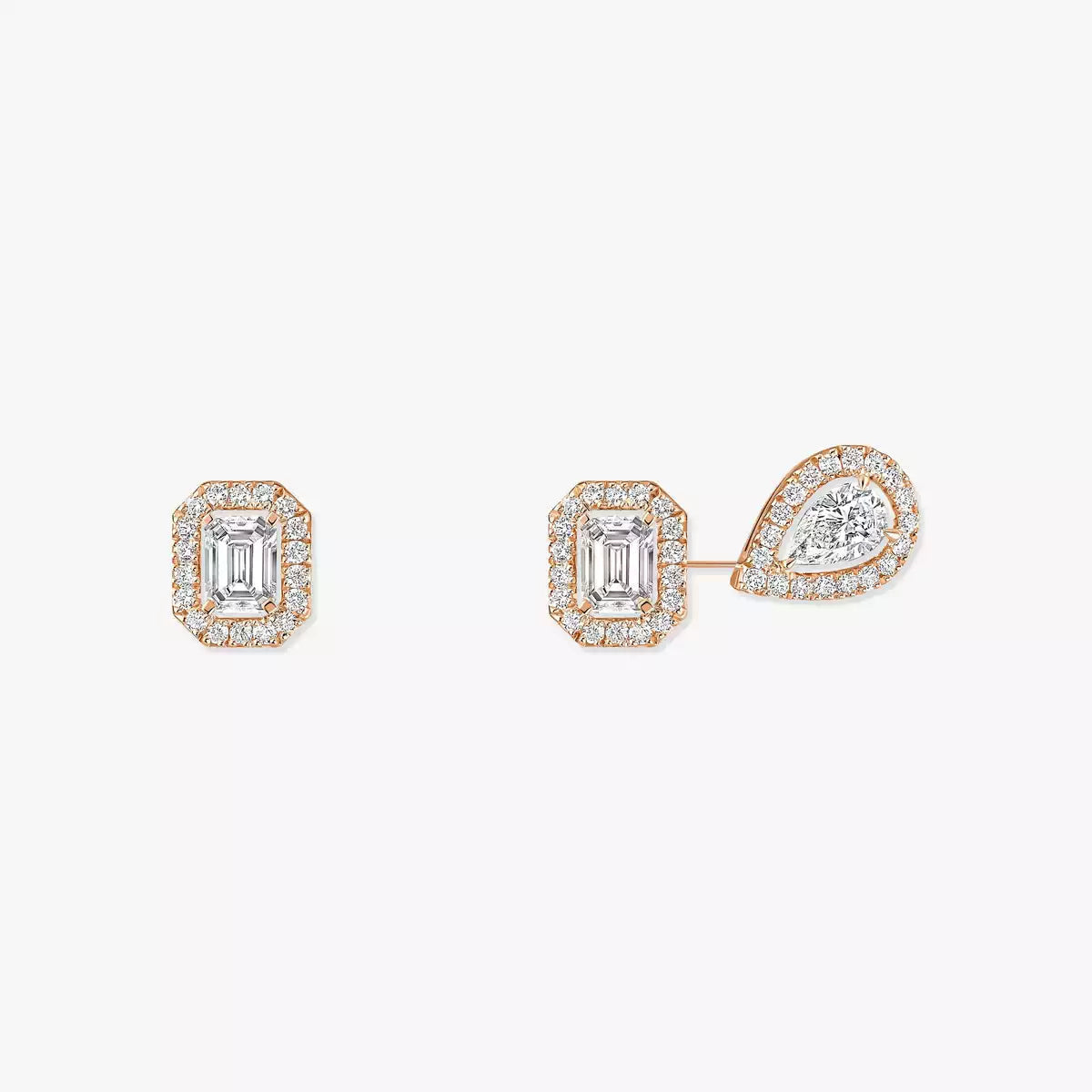 [ Moco ]Diamond Earrings 0,10ct My Twin 1+2