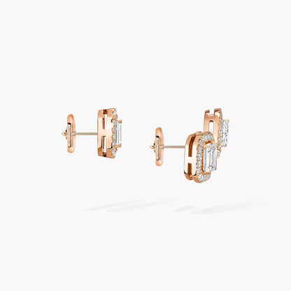 [ Moco ]Diamond Earrings 0,10ct My Twin 1+2