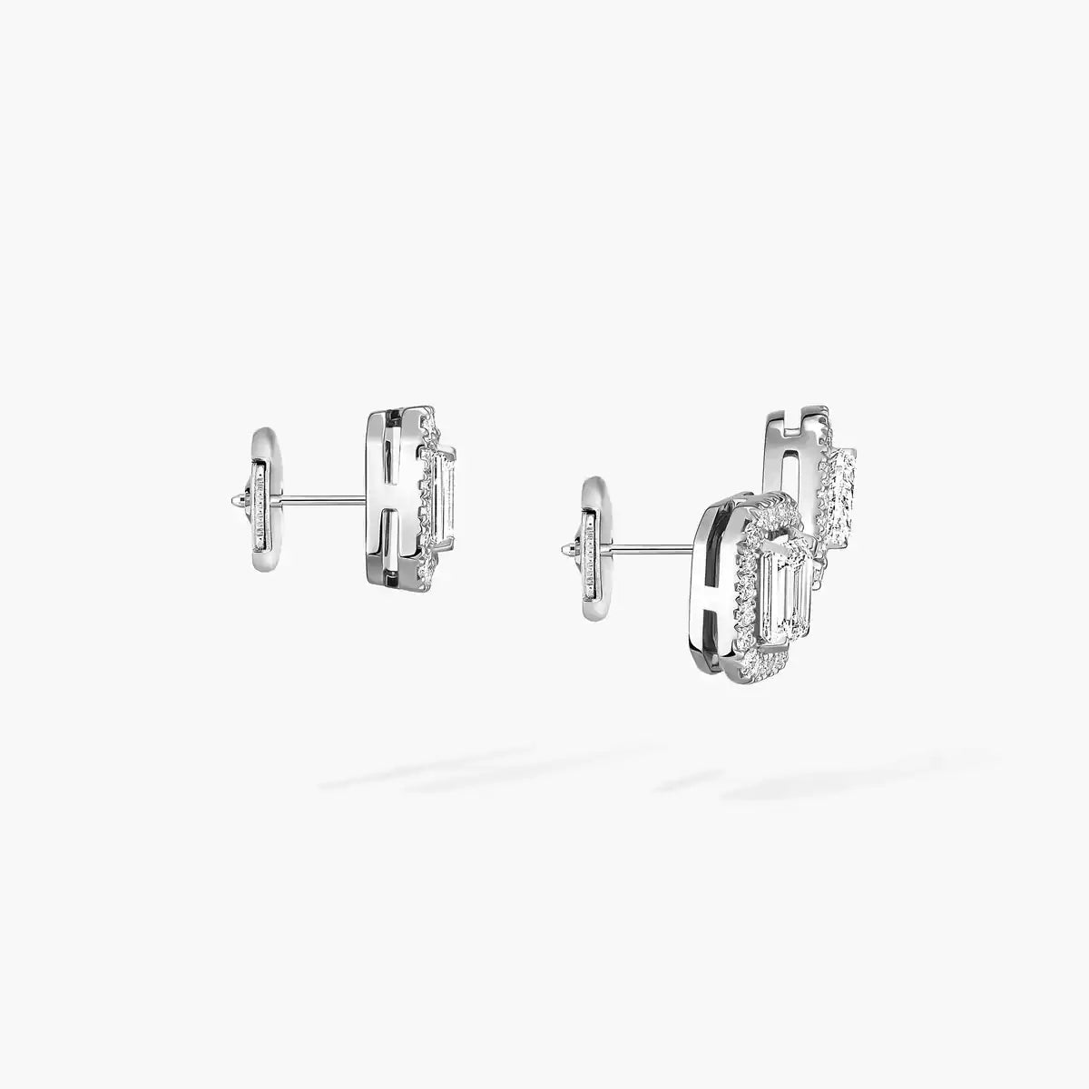 [ Moco ]Diamond Earrings 0,10ct My Twin 1+2