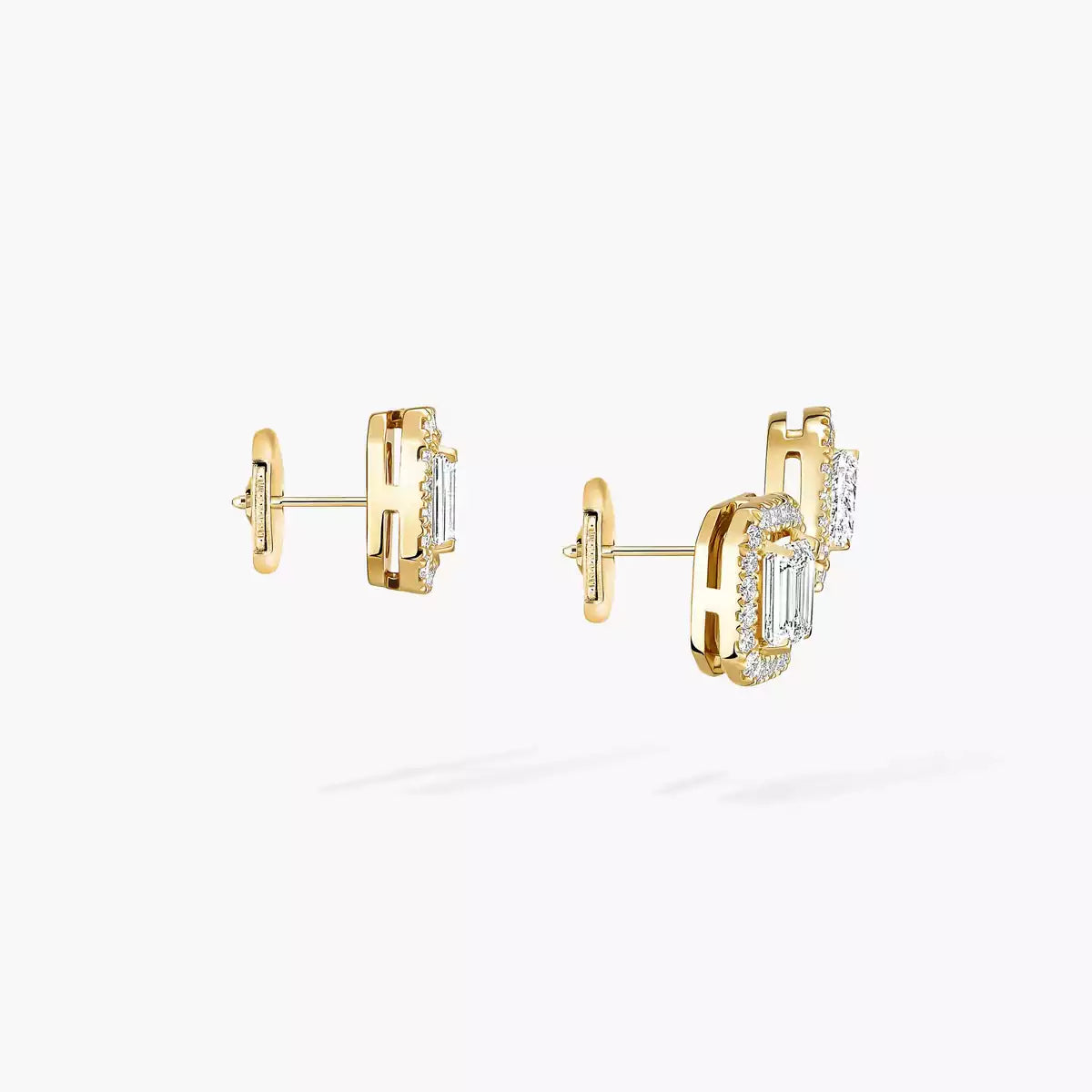 [ Moco ]Diamond Earrings 0,10ct My Twin 1+2