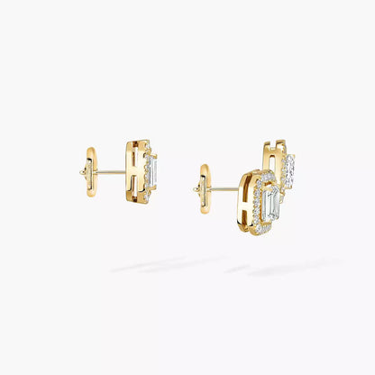 [ Moco ]Diamond Earrings 0,10ct My Twin 1+2