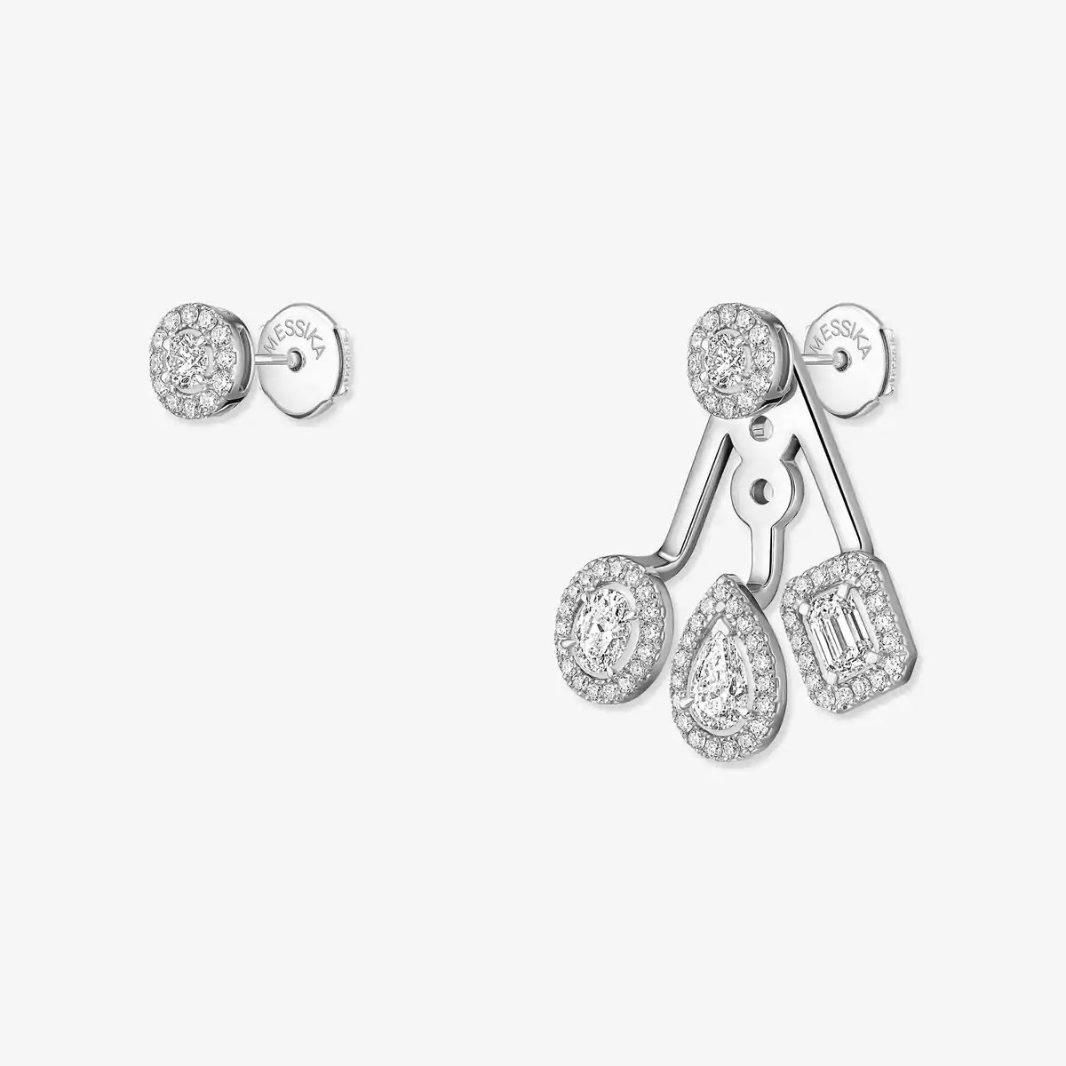 [ Moco ] My Twin Trio  Diamond Earrings